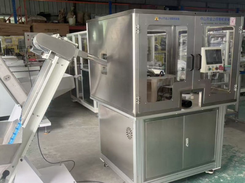 Golf ball north and south pole automatic polishing-machine